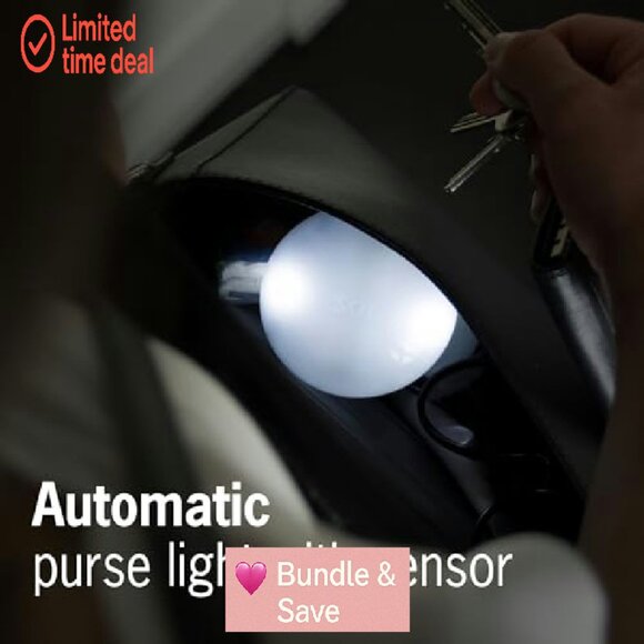 Motion Sensor Purse Light with Replaceable Batteries - Portable LED - Picture 3 of 8